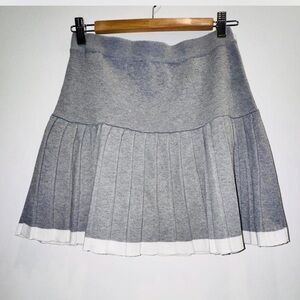 Freshman1996 Gray Pleated Schoolgirl Mini Skirt light Academia Preppy Tenniscore